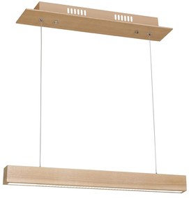 Závesné LED svietidlo Timber, 1x LED 12w, 3000k, drevo