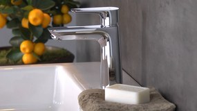 Hansgrohe Talis E, umývadlová batéria 110 s odtokovou súpravou s ťahadlom, chrómová, HAN-71710000