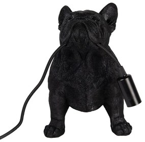 Dekor čierne stolné svietidlo BULDOČEK