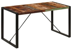 Jedálenský stôl 140x70x75 cm, recyklovaný masív