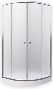 Roltechnik Outlet Štvrťkruhový sprchový kút APOLLO CHROME + vanička ROTH-Variant: rozmery: 80x80 cm - (APOLLO/80x80 - 4000612), ROTH-Profily: profily…