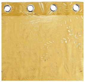 Žltá voálová záclona 140x280 cm Belflor – douceur d'intérieur