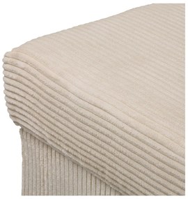 Krémový menčestrový taburet Ariella – Ropez