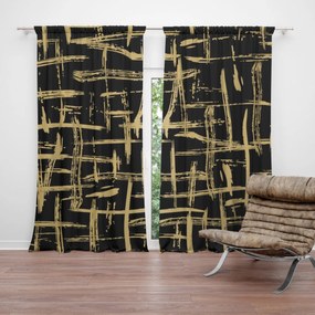 Sablio Záves Zlaté Maľovanie: 2 ks 140x250 cm