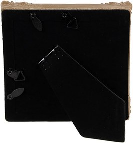 Zeleno - zlatý fotorámik s kvetinovým motívom - 13*2*13 cm / 10*10 cm