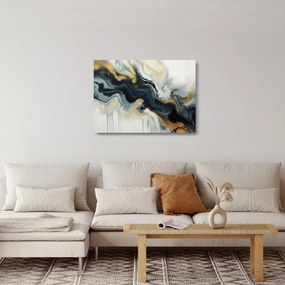 Sklenený obraz - Mramorovaná kresba (70x50 cm)