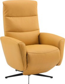 XXXLutz RELAXAČNÉ KRESLO, textil, koža, žltá Livetastic - Online Only obývacie izby - 000788005305