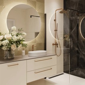 Invena Glamour Trend, oválne umývadlo na dosku 500x325x122 mm, biela lesklá, INV-CE-63-W01-L