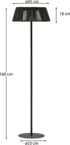 LED stolové/prenosné vonkajšie svietidlo so solárnym panelom ø 33 cm Aldet – Kave Home
