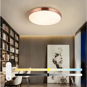 Immax NEO 07322L-LED Stmievateľné stropné svietidlo NEO LITE SEMPLICI 60W/230V priemer 60 cm medené + DO