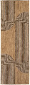 Čierny/hnedý vnútorný a vonkajší behúň 80x250 cm Mira 1453 – Ayyildiz Carpets