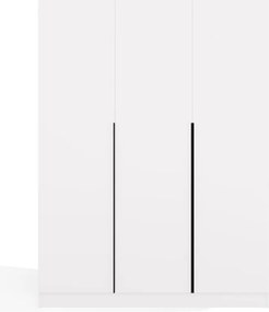 Šatní skříň Senso 3D 150 cm bílá/černá