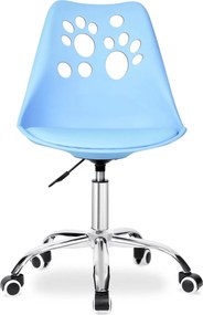 Modrá otočná stolička Grover