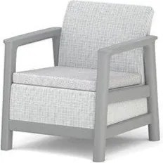 Svetlosivé plastové záhradné kreslá v súprave 2 ks Scandi Linea – Keter