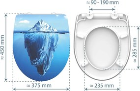 Eisl Sanitär WC sedadlo Duroplast Soft Close Iceberg High Gloss 82579
