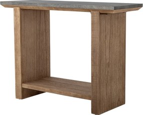 Konzolový stolík s kovovou doskou v prírodnej farbe 40x110 cm Riva – Bloomingville