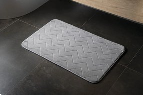 Gedy Gedy, MOUSSE kúpeľňová predložka, 50x80 cm, 100% polyester, protisklz, sivá, 96MS508008