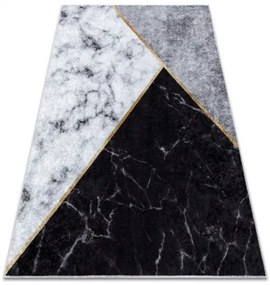 MIRO 51330.804 umývací koberec Mramor, geometrická protišmykový - šedá Veľkosť: 120x170 cm