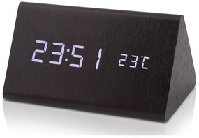 Digitálny LED budík s dátumom a teplomerom EuB8465 čierny, 15cm