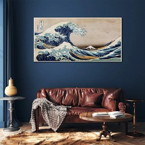 Sklenený obraz Kanagawa je veľká vlna