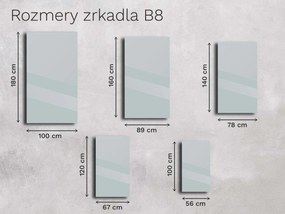 Zrkadlo s rámom B8
