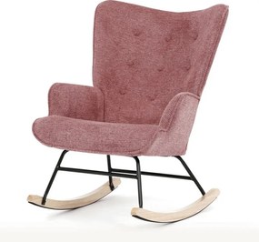 Autronic, AK-373 PINK2, Moderné hojdacie kreslo v elegantnom ružovom prevedení