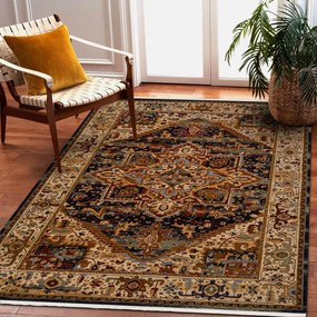 Koberec KESHAN Ornament, strapce 2886/53511 béžový / granátový