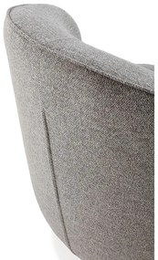 Svetlosivé otočné kreslo Edna – MOME