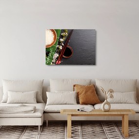 Sklenený obraz - Sushi (70x50 cm)