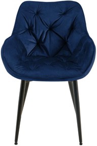 Stolička Tanna - zamat - Tmavo modrá