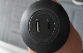 Posteľ s úložným priestorom a USB Sirius - dub čierny/dub zlatý