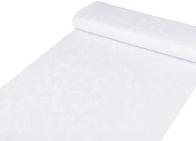 Biante Teflónový obdĺžnikový obrus TF-100 Biele ornamenty s lístkami 120x180 cm