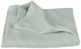 Zelená pletená detská deka z bio bavlny 80x80 cm Lil Planet – Roba