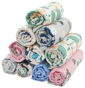 New Baby Flanelová Plienka S Potlačou 10 Ks