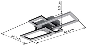 Globo 67328-24O - LED Stropné svietidlo SAPENA LED/24W/230V