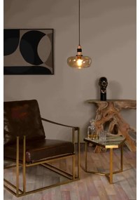 Lucide 45408/30/62 - Luster na lanku ILONA 1xE27/40W/230V pr. 30 cm čierna/béžová