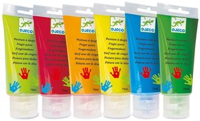 Prstové farby v tube – 6 ks