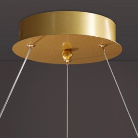 Toolight Toolight, LED závesné svietidlo 60cm APP1190-CP, zlatá, OSW-40020