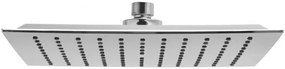 Sprchová dažďová hlavica YOKA SLIM - hranatá - 25 cm - chrómová