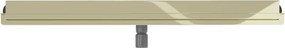 Mexen Flat nerezový sprchový žľab na stenu 80 cm vzor 2v1, zlatá, 1530080