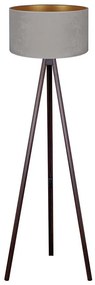 Brilagi - Stojacia lampa VELVET 1xE27/60W/230V wenge/šedá