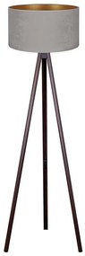 Brilagi Brilagi - Stojacia lampa VELVET 1xE27/60W/230V wenge/šedá BG0415