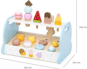 Viga 44842 Drevená mini zmrzlináreň a cukráreň PolarB