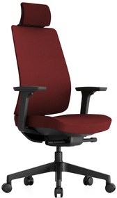 KREDE Kancelárska stolička K50 SP BLACK červená