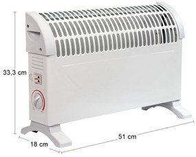 Konvektorový elektrický ohrievač NB-3100 1500 W - biela