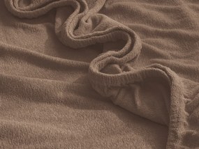 XPOSE® Detská froté plachta Exclusive - hnedá 70x140 cm