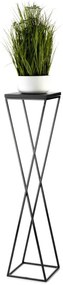 Kvetinový stojan LOFT II 100 cm čierny