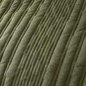 Kaki obliečky na dvojlôžko/predĺžené 230x220 cm Tamba Stripe – Pineapple Elephant