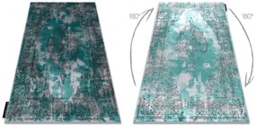 Koberec DE LUXE 6754 Abstrakcia - štrukturálny - zelený / sivý