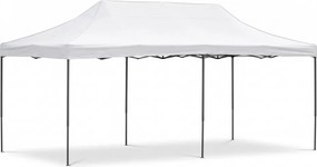 SPRINGOS Nožnicový záhradný stan 3×6 m – biely, obchodný pavilón na podujatia GP0006